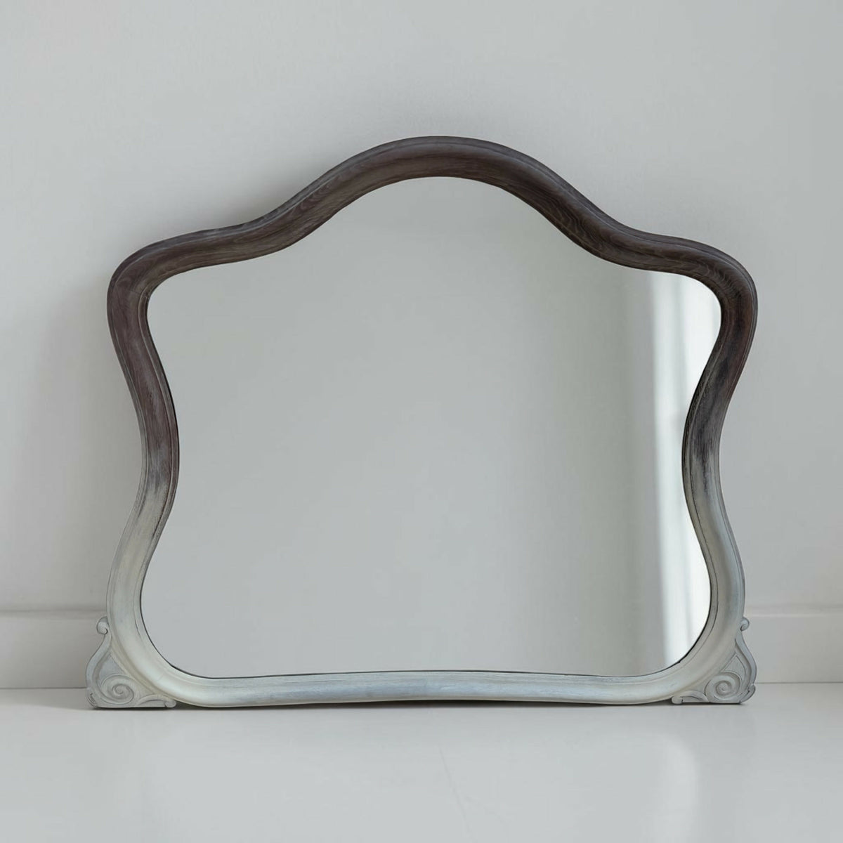 Vintage French Elegant Curved Mirror
