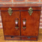 Superb Quality Hand Crafted Antique Style Leather Campaign Portable Drinks cabinet bar