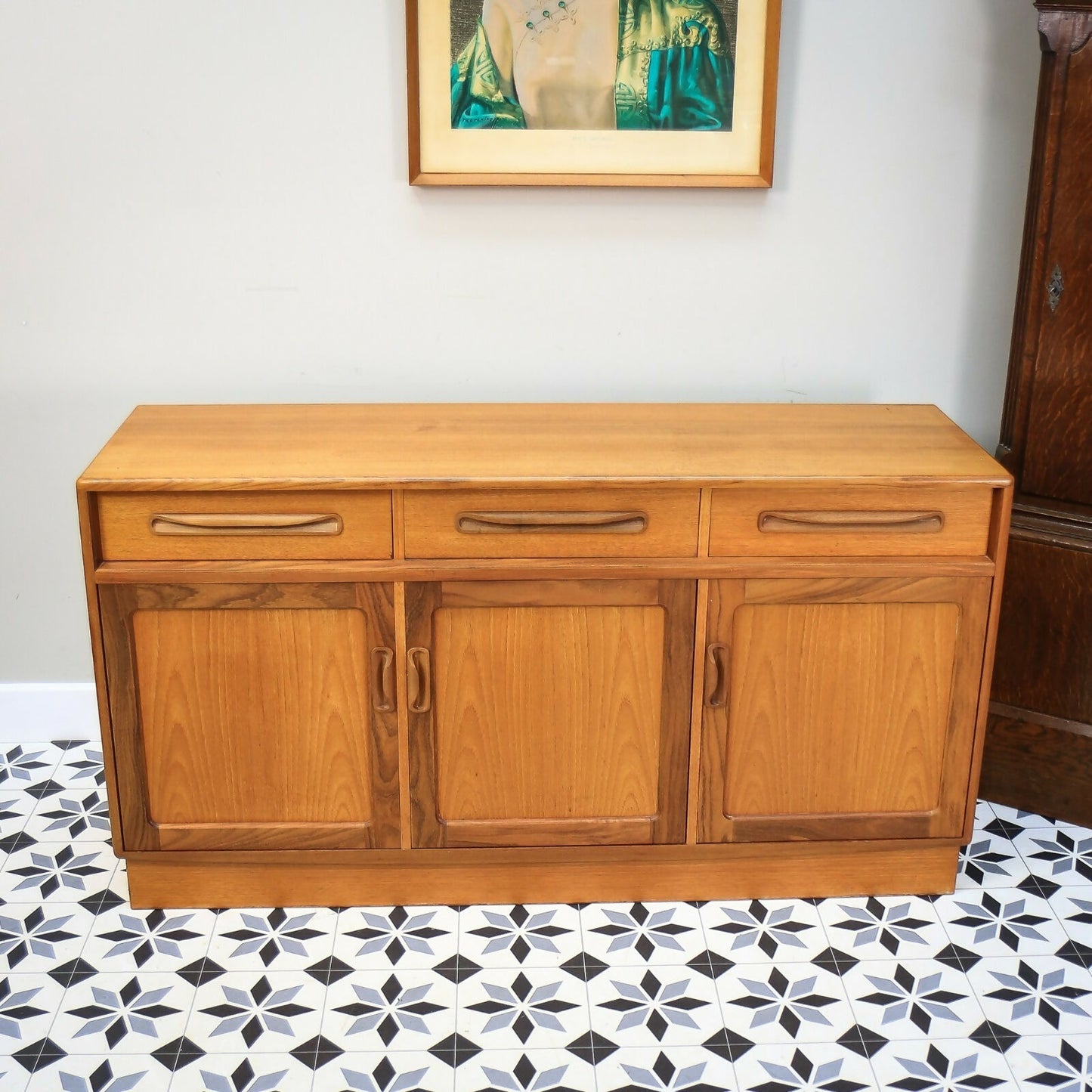 G Plan Fresco Sideboard Dresser Cabinet by Victor B Wilkins Teak 1980