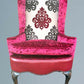 Oak Queen Anne Style Wing Chair