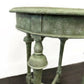 Round Green Stone Effect Occasional Side Table
