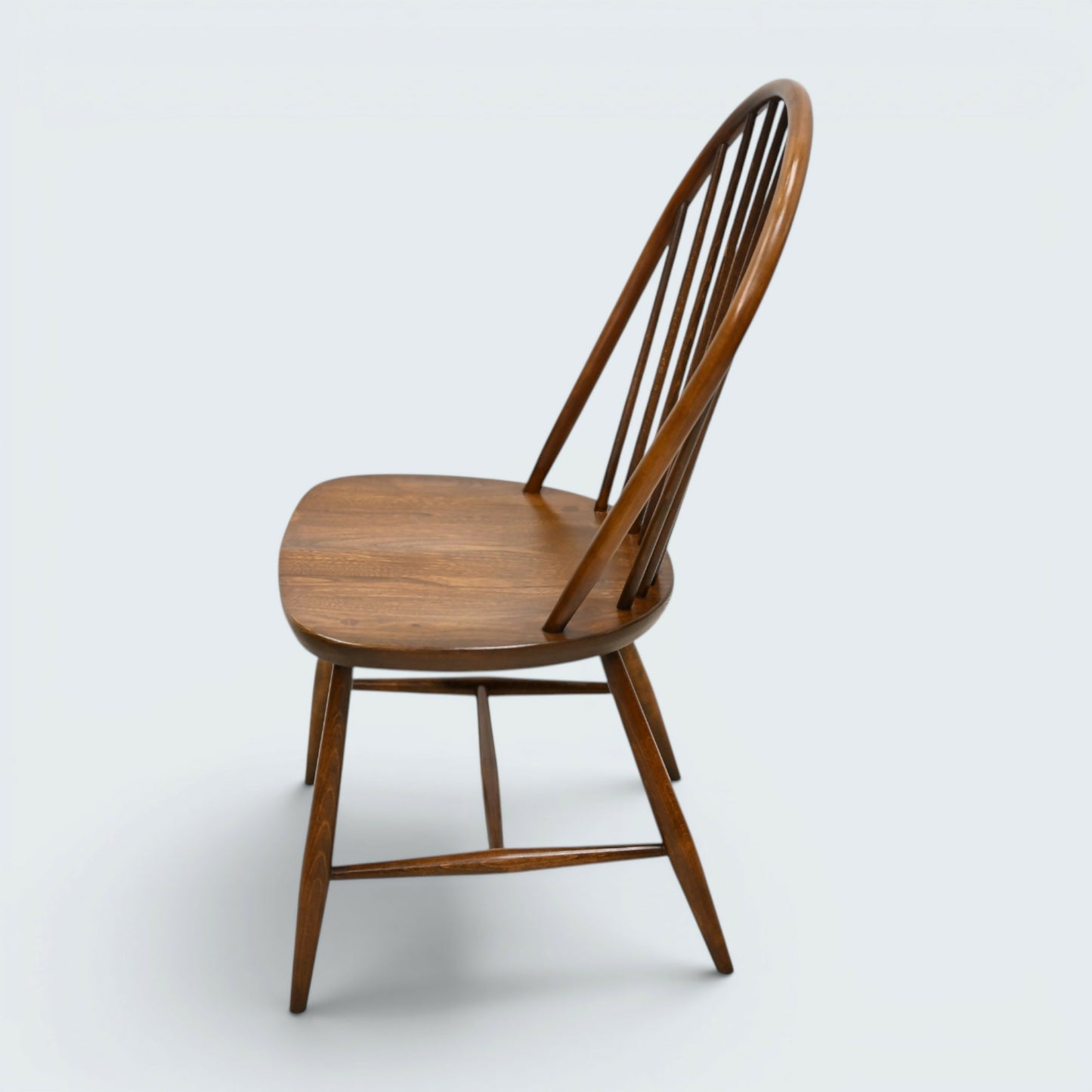 4 Ercol Dining Chairs Windsor Bow Back Vintage Retro Seating FREE UK Delivery