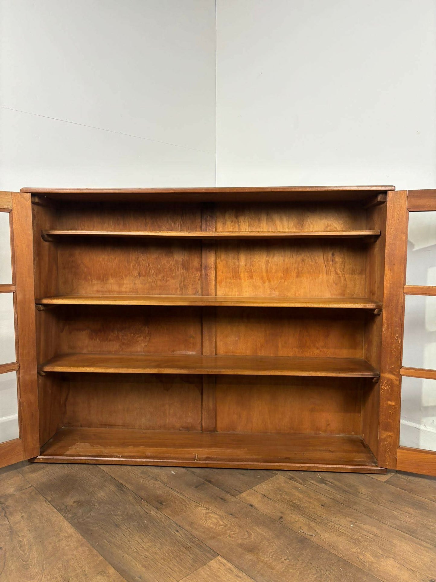 Mid-Century Teak Glazed Bookcase