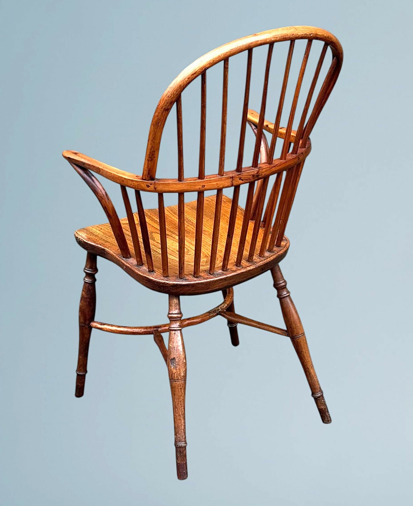 Antique 19th Century Yew Wood Windsor Chair