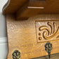 Coat Rack Vintage French Carved Oak Wall Mounted 6 Hooks Rack Hanger LOT 6366