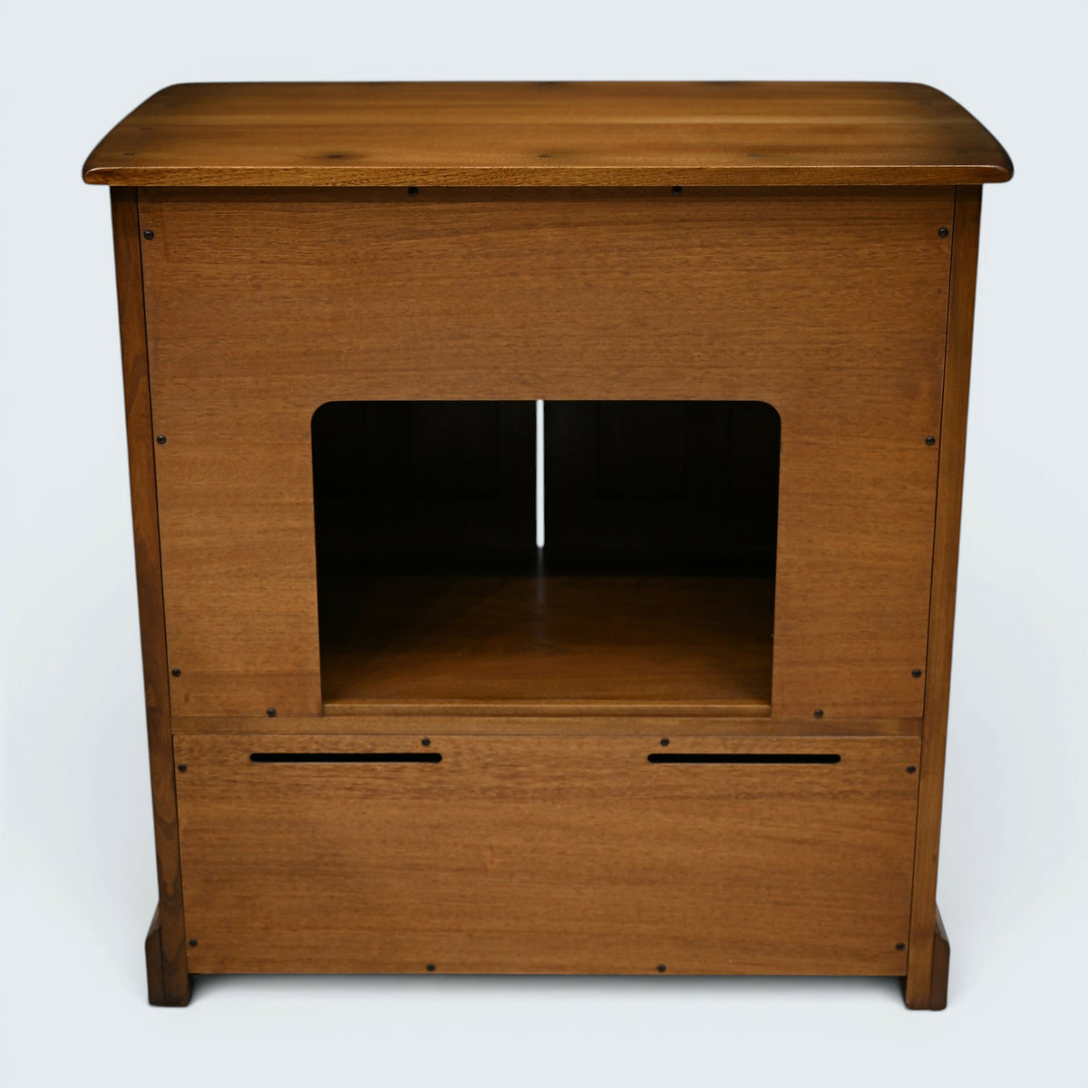 Ercol Mural TV Video Cabinet Golden Dawn Corner Flap Model 839 FREE UK Delivery