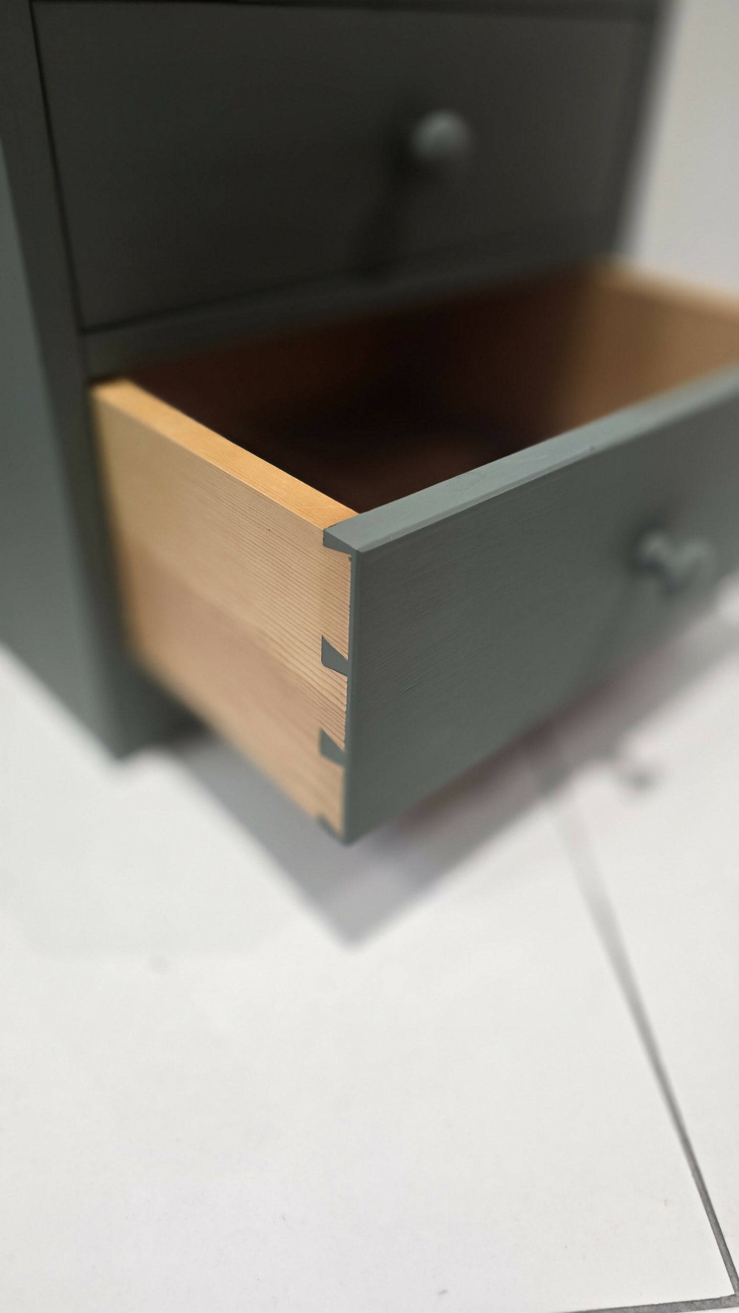 Pair of bedside tables in Empire Green
