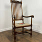 Reproduction Bar Back Mahogany Framed Armchair