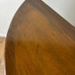 Vintage Walnut Bow Front Display Cabinet