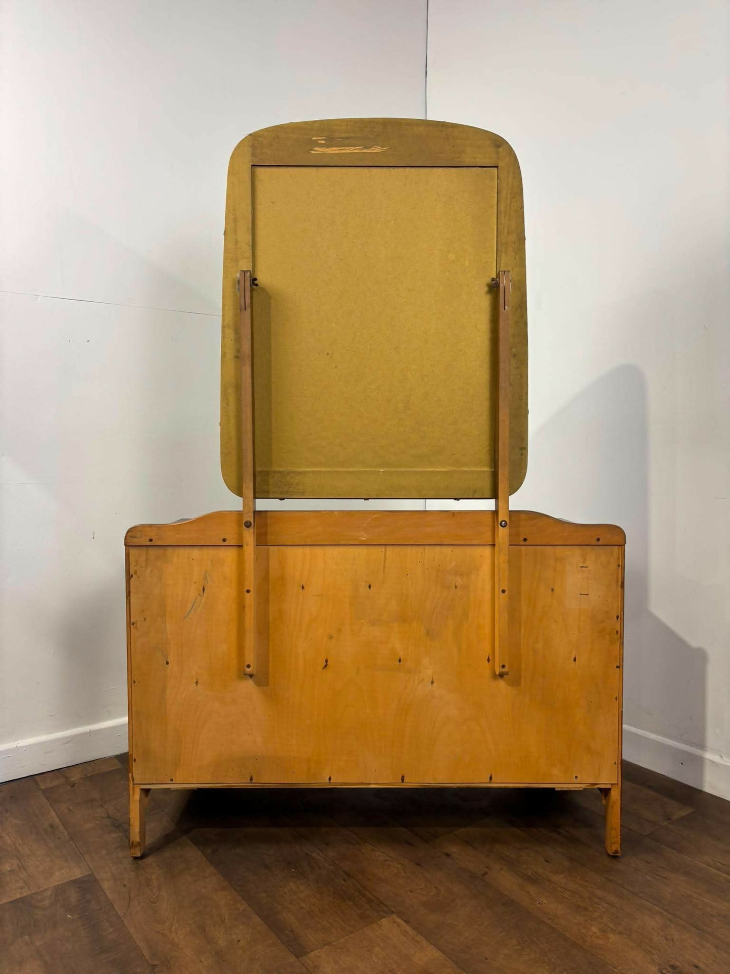 Vintage Oak Lebus Dressing Table with Mirror