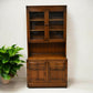 Ercol Mural Wall Unit Display Cabinet Glass Doors Golden Dawn FREE UK Delivery