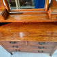 Oak Dressing Table Arts & Crafts complete with mirror and inlay detail