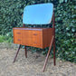 Vintage 1960's Danish Teak Vanity Table