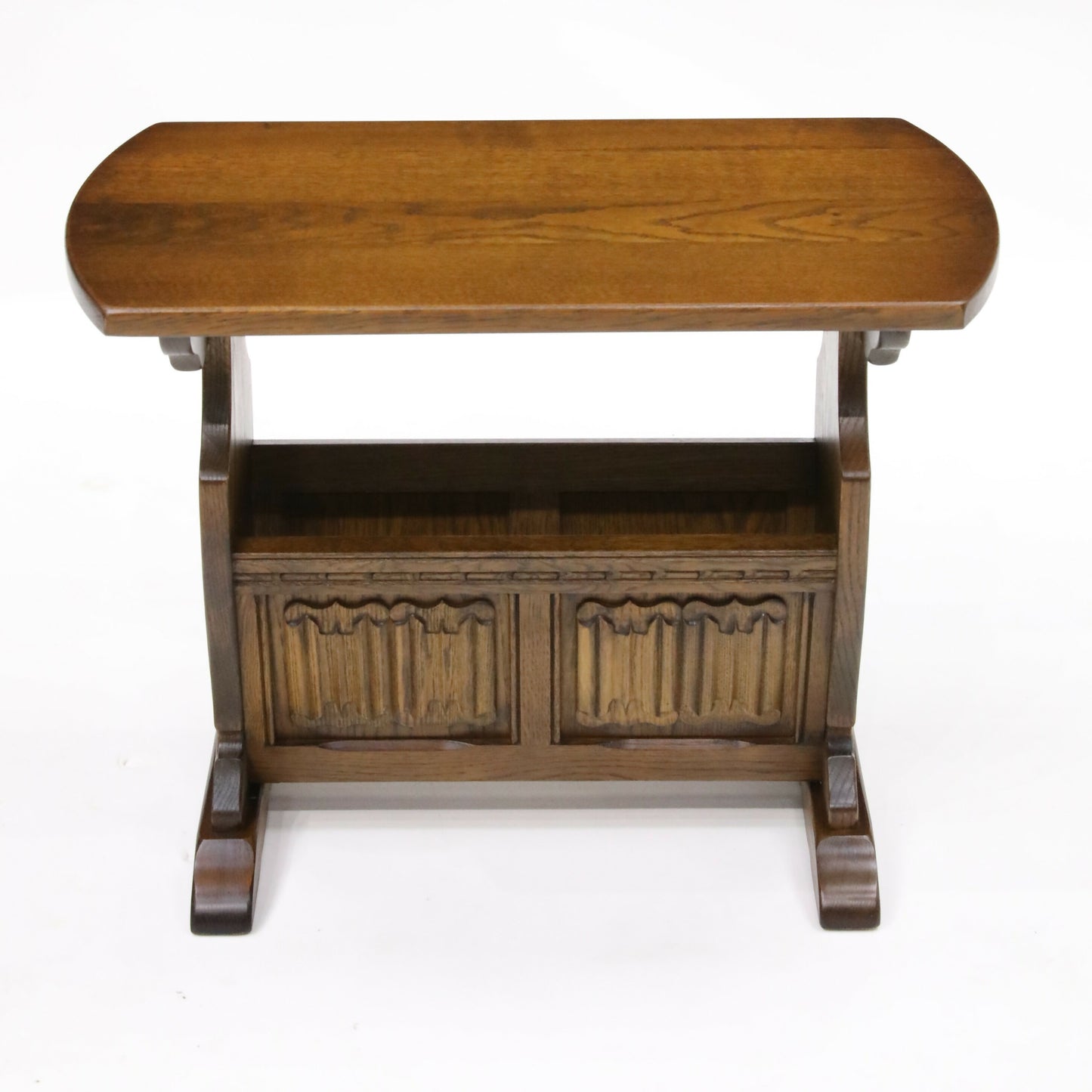 Old Charm Magazine Rack With Coffee Table Top In Light Oak FREE* UK Delivery. SBR9407/2607D