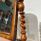 Victorian walnut dressing table mirror, supported on turned carved supports.7