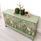 PAINT TO ORDER-Stag minstrel captains chest in green
