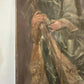 17/18th Century Polychrome Painted Pine Ecclesiastical Panel Depicting St Jude