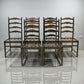 Set of 6 1970s Ercol Ladderback Dining Chairs Dark Finish FREE UK Delivery*