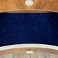 Art deco style Sideboard/Buffet. Palmer House Hotel Tiffany Peacocks. Navy Blue and Gold