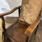 Vintage Beech-Framed Reclining Chair v