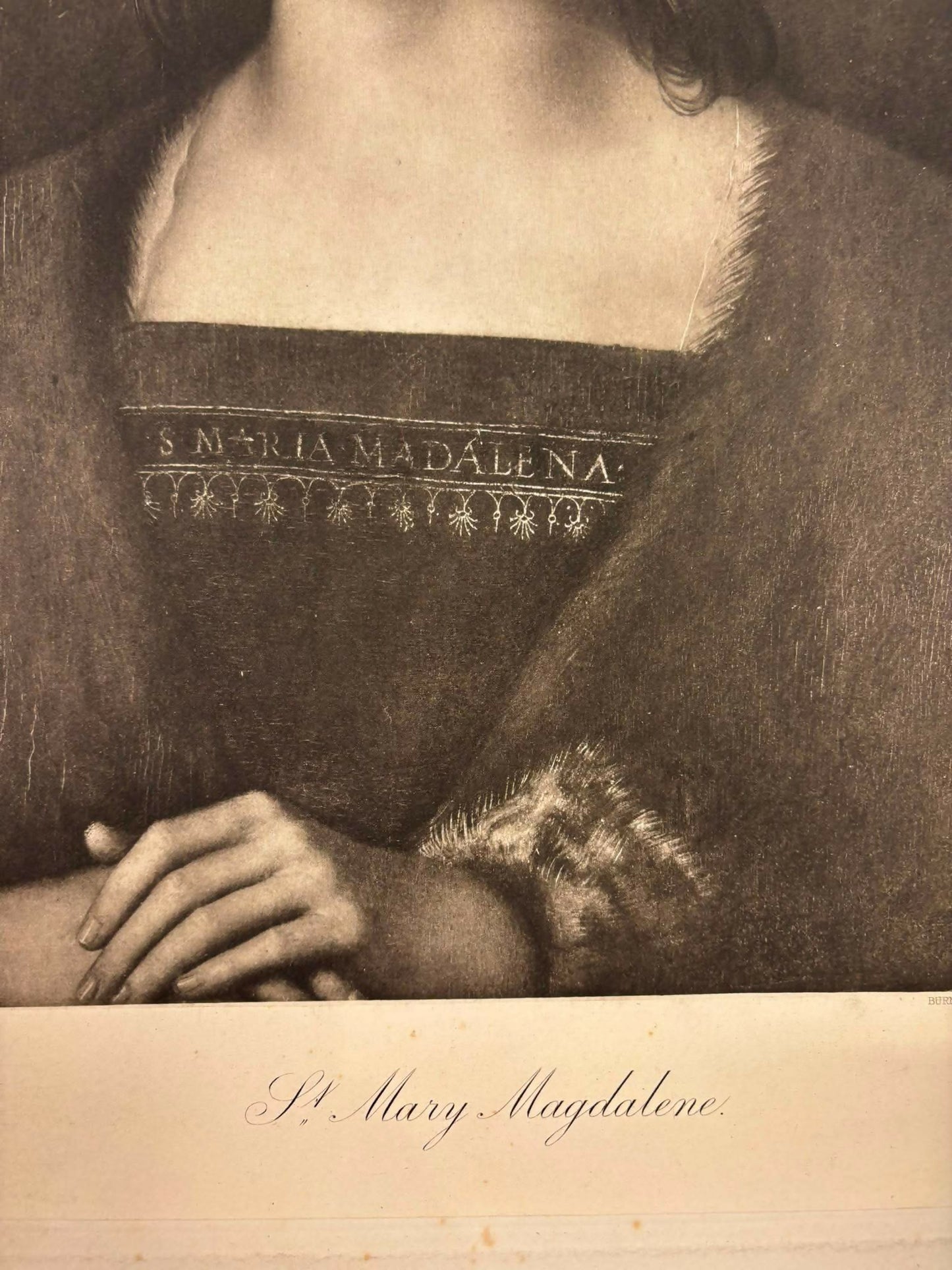 Vintage Religious Print – St. Mary Magdalene after Pietro Perugino