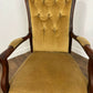 Reproduction Mahogany Button Back Armchair
