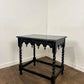 Antique Heavily Carved Barley Twist Side Table