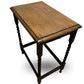 Vintage Barley Twist Side Table Oak Top Painted Base Hall Lamp Table Rustic Wood