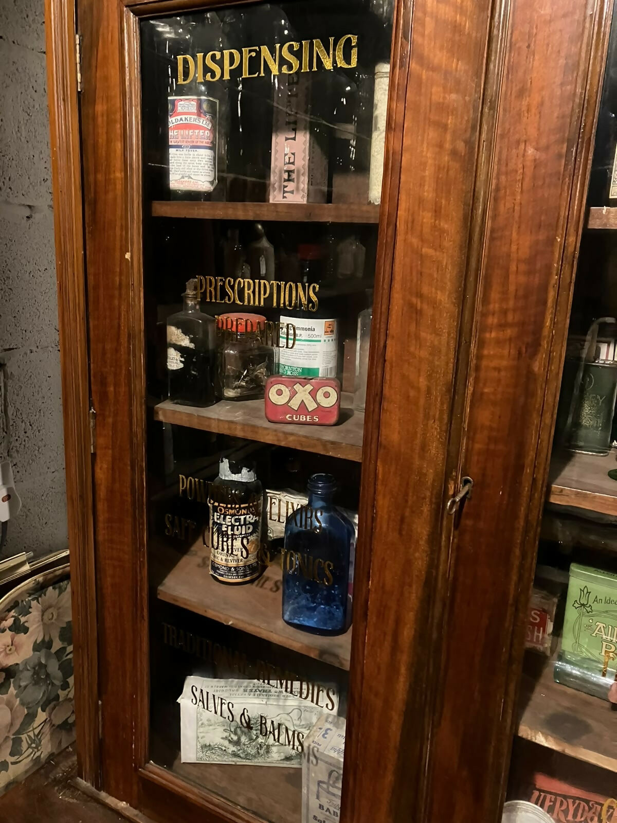 Beautifully Vintage Pharmacy Display Cabinet