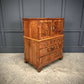 Vintage Walnut Drinks Cocktail Cabinet On Chest