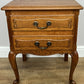 Bedside Table Vintage French Louis Style Oak Nightstand Carved Cabinet LOT 6301