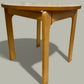 1-2 Vintage Wooden Round Side Table Light Wood Finish