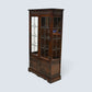 Old Charm Display Cabinet 3 Glass Shelves Tudor Brown #2155 FREE UK Delivery*