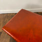 Vintage Leather Top Sewing Box - Stool