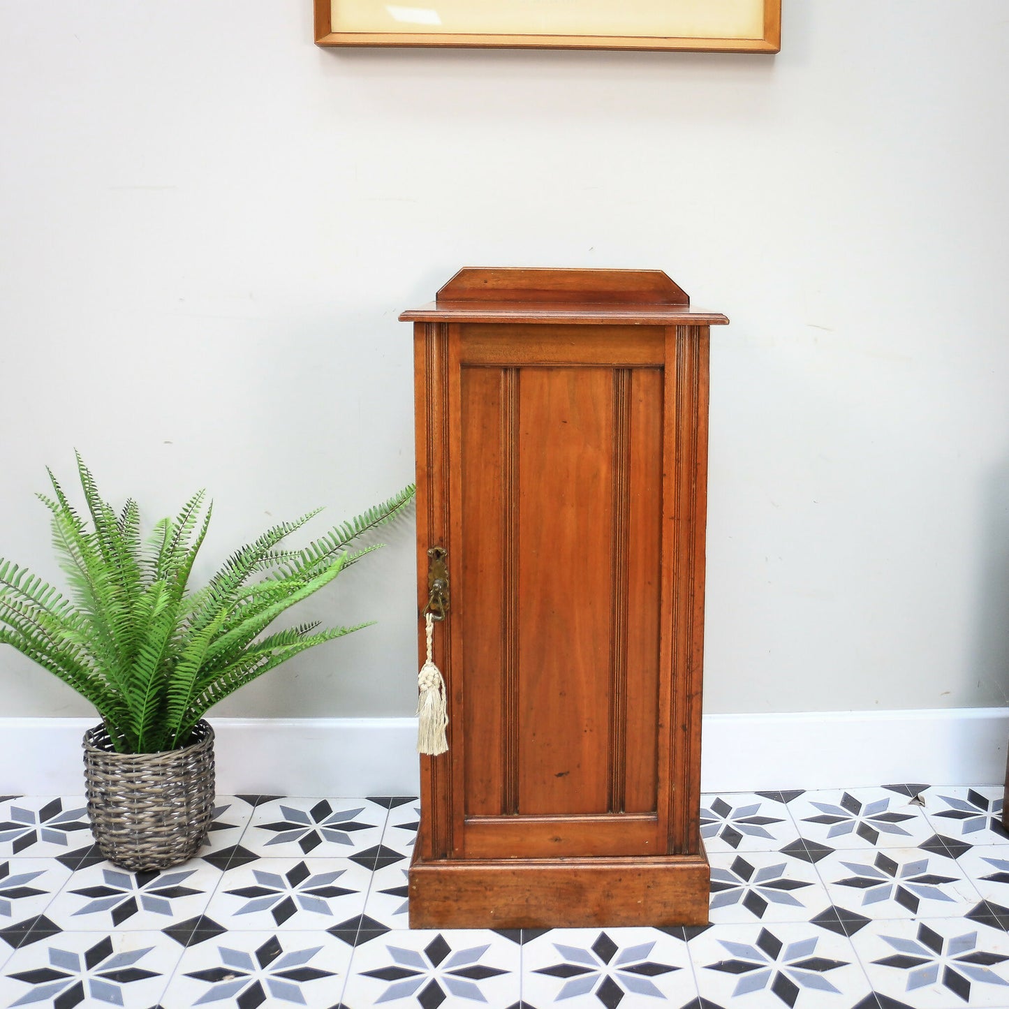 Antique Bedside Cabinet Pot Cupboard Late Victorian Mahogany