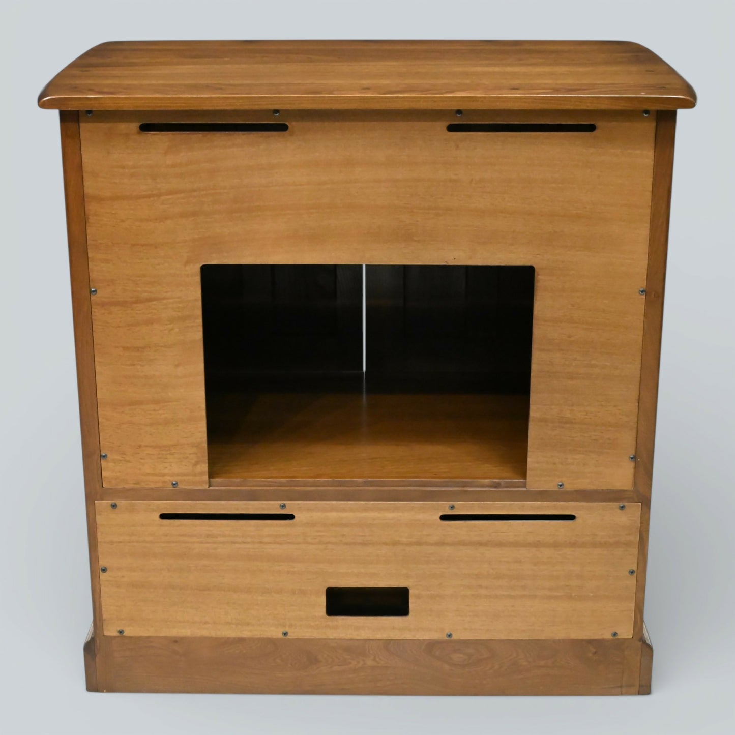 Ercol Mural TV Video Cabinet Golden Dawn Hideaway Doors Model 839 FREE Delivery