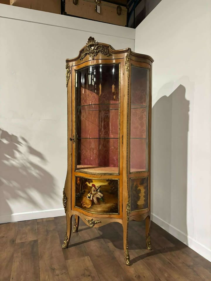 French Vernis Martin Style Vitrine – Louis XVI Revival