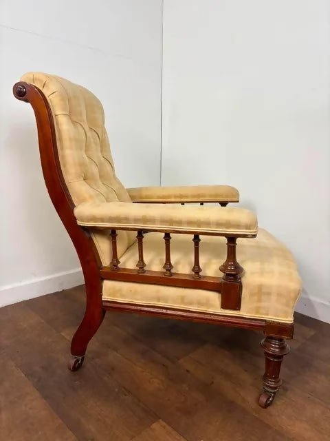 Edwardian Mahogany Framed Nursing Armchair