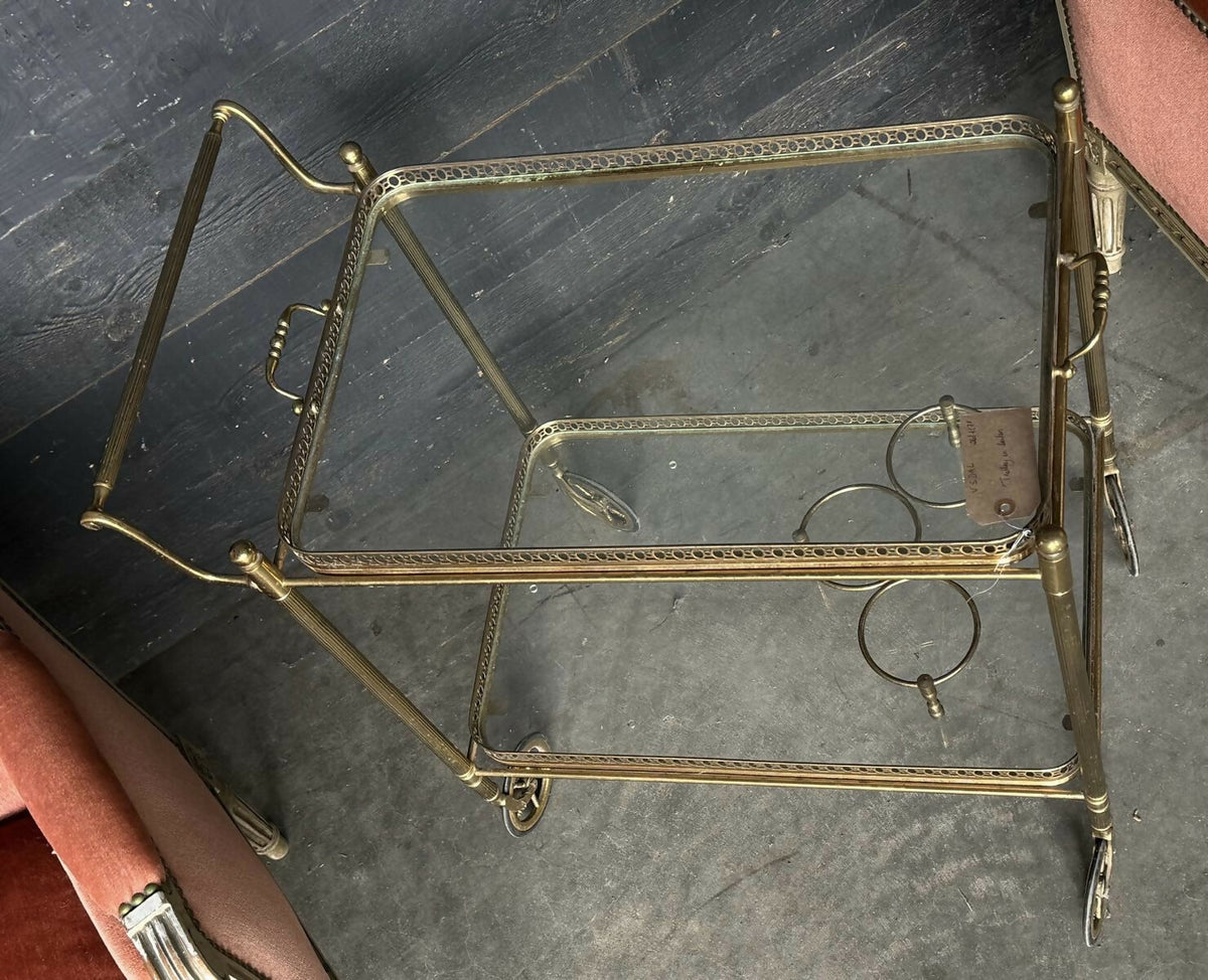 French Brass Cocktail Trolley