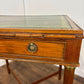 Edwardian Mahogany Side Table with Tooled Green Leather Top