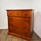 Reproduction Victorian Style Mahogany Six Drawer Bedroom Chest