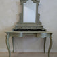 Vintage French Dressing Table & Mirror | Hand Painted Vanity | Ornate French Bedroom Furniture