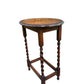 Antique Oak Barley Twist side table