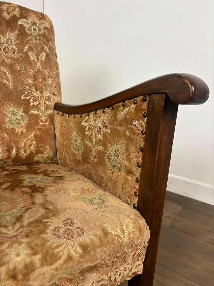 Vintage Upholstered Armchair