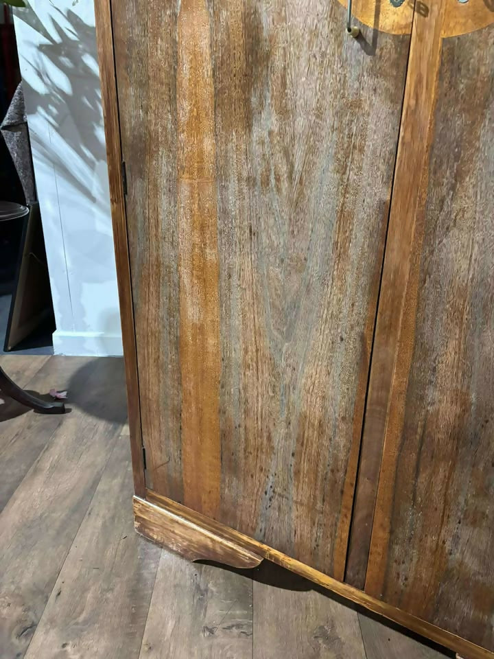 Vintage 1950's Walnut Two Door Wardrobe