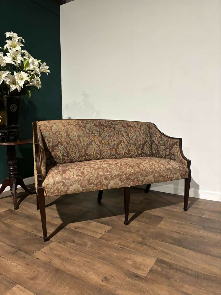 19th Century Mahogany Tapestry Upholstered Window Seat3