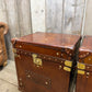 Vintage storage trunks - custom made chests - English antique leather