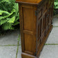 A WOOD BROTHERS OLD CHARM CARVED LIGHT OAK CD STORAGE CABINET / STAND