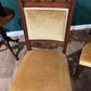 Four Edwardian Carved Walnut Dining Chairsbbv