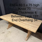 French Bleached Oak Farmhouse Dining Table